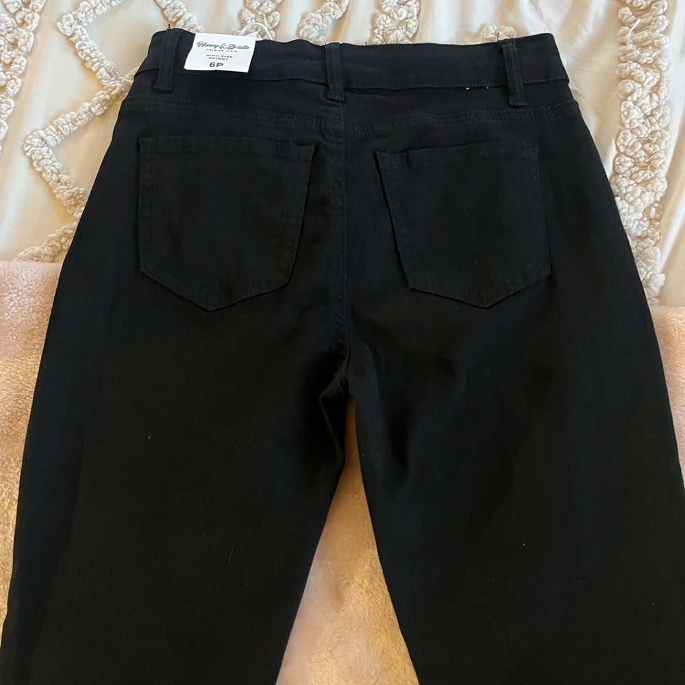 Honey & Bristle Black High-Rise Skinny Pants - Picture 5 of 5
